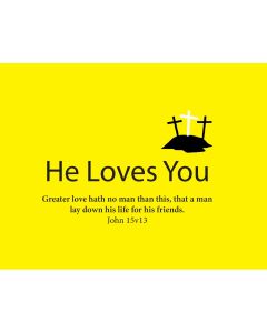 TfT! He Loves You (Yellow Business Card)