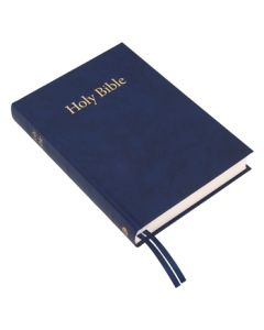 Large Print Windsor Text Bible (hardback) - Blue