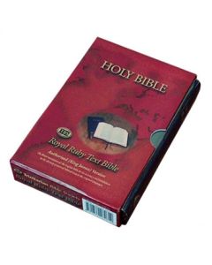 Royal Ruby Text Bible (calfskin) - Black