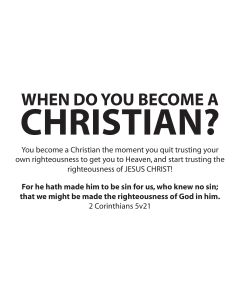 When do you become a Christian? front