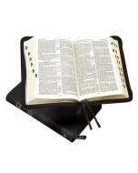 Classic Reference Bible (calfskin with thumb index and zip) - Black