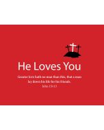 TfT! He Loves You (Red Business Card)