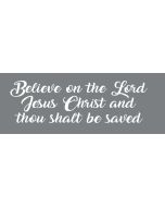 TfT - Window and car transfers / decal-stickers - Believe on the Lord